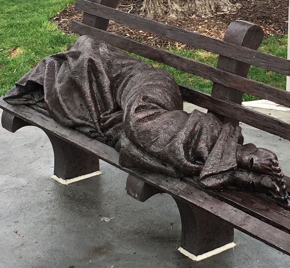 I Saw Jesus Lying on a Street Bench